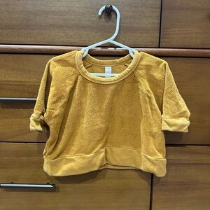 Milk Golden Yellow Kids Sweatshirt, Size 6-12 Months